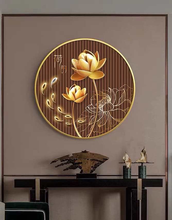Golden Lotus Sculpture - The Quintessence of East Asia 6